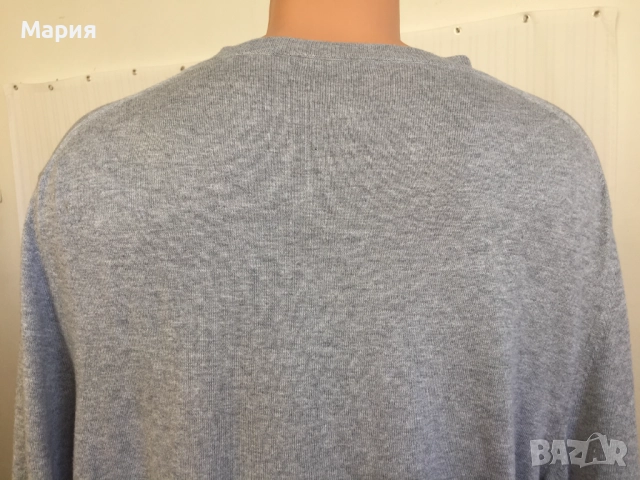 ХЛ / ХХЛ Burberry Brit Мъжка Оригинална Жилетка 100% Памук Бърбъри Брит Сива , снимка 17 - Пуловери - 51966556