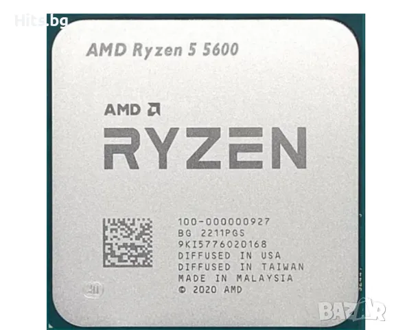  Компютърни компоненти Процесори AMD ПРОЦЕСОР AMD RYZEN 5 5600, AM4 SOCKET, 6 CORES, снимка 1 - Процесори - 46959452