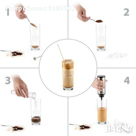 Фрапе миксер ръчен Muhler, 25W, Метално тяло, снимка 12 - Миксери - 51422043