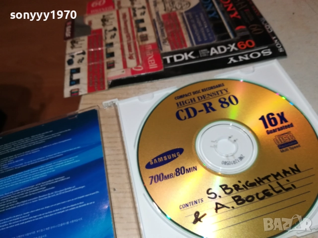 S.BRIGHTMAN & A.BOCELLI CD 2910250715, снимка 4 - CD дискове - 52219009