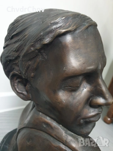 39см-13кг Rodin статуя-бюст/стара френска бронзова скулптура/фигура, снимка 6 - Статуетки - 53034664