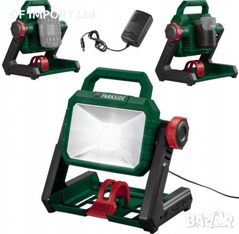 Мощен Акумулаторен Комбиниран LED Прожектор PARKSIDE 12V и 20V Li-Ion, снимка 2 - Прожектори - 52812072