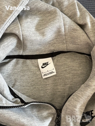 Сив спортен комплект Nike Tech - като нов, снимка 4 - Спортни екипи - 53874652