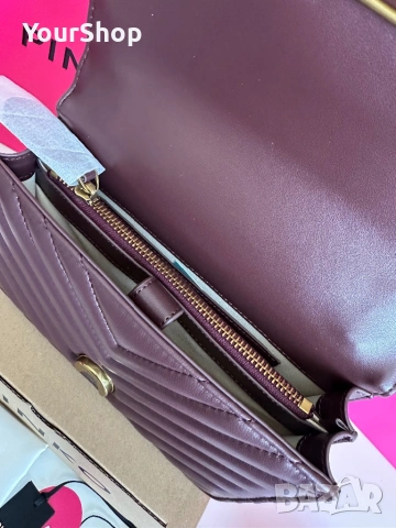 PINKO Small Chevron Love Bag One – оригинална чанта | НОВА, снимка 5 - Чанти - 54048293