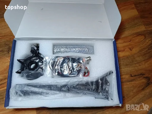 НОВ, ТЕСТВАН, пакет оборудване за подкаст Xisono, аудио интерфейс и XLR кондензаторен микрофон..., снимка 11 - Микрофони - 50555899