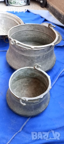 Продавам медни съдове: бакър, менче, гевгир, капак, снимка 6 - Антикварни и старинни предмети - 54292883