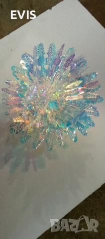 3D Коледна украса – снежинка, звезда, топка с отблясъци, снимка 11 - Други - 51932790