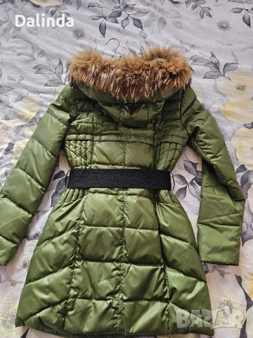 Елегантно зимно яке с естествен пух , снимка 3 - Якета - 53146841