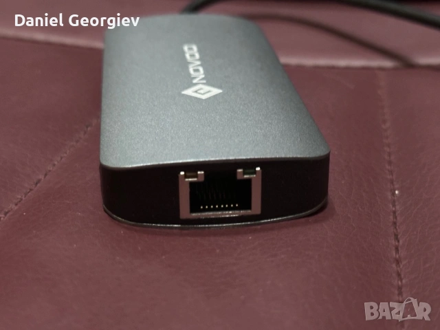 Нов USB Хъб 7 в 1 Novoo трансфер на данни със скорост 5 000 Mbps зареждане и прожектиране, снимка 4 - Друга електроника - 53676083