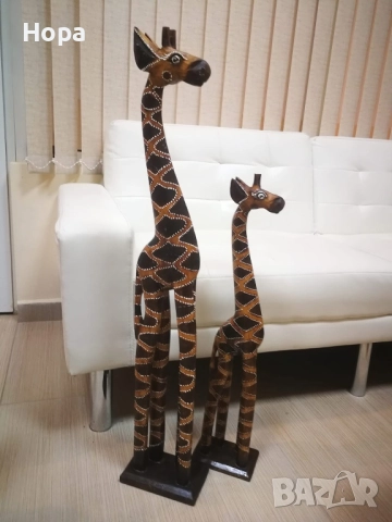 Жираф от дърво, снимка 3 - Декорация за дома - 46361407