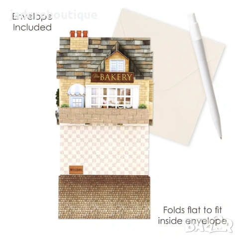 3D картичка - макет Bakery, снимка 3 - Други - 53363611