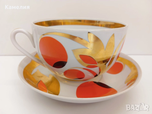 Руски порцелан , снимка 2 - Чаши - 52943256