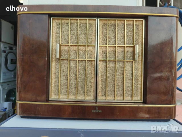 Старо лампово радио Siemens-Schatulle H42, снимка 8 - Антикварни и старинни предмети - 50721430