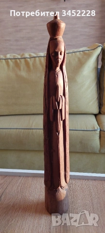 дърворезба масив за ценители височина 48см , снимка 3 - Декорация за дома - 53133011
