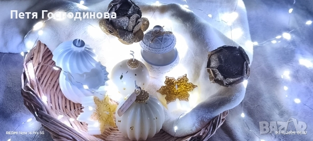 Коледни свещи -Коледна магия, снимка 8 - Коледни подаръци - 52682172