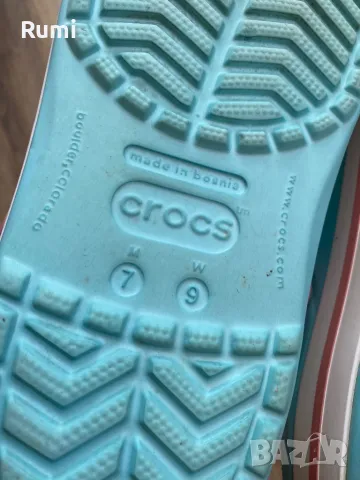 Оригинални светло сини чехли Crocs ! 37-38 н, снимка 9 - Чехли - 46828430