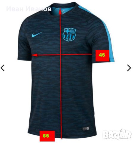 тениска Nike FC Barcelona /Барселона размер S, снимка 2 - Тениски - 45422736