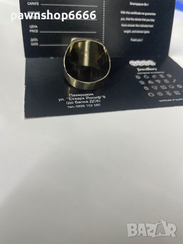 Мъжки златен пръстен 14К, снимка 6 - Пръстени - 45743759