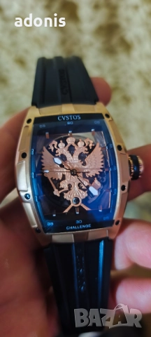 Cvstos challenge Eagle Proud to be Russion automatic mechanical watch. Автоматичен механичен , снимка 14 - Други - 52938107