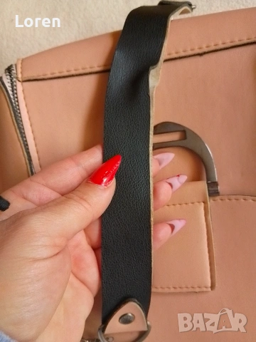 Чанта цвят пепел от рози , снимка 8 - Чанти - 53467565