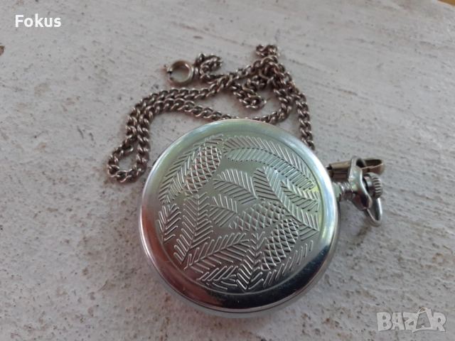 Стар джобен часовник Мълния - глухар - Минт, снимка 4 - Антикварни и старинни предмети - 53426977