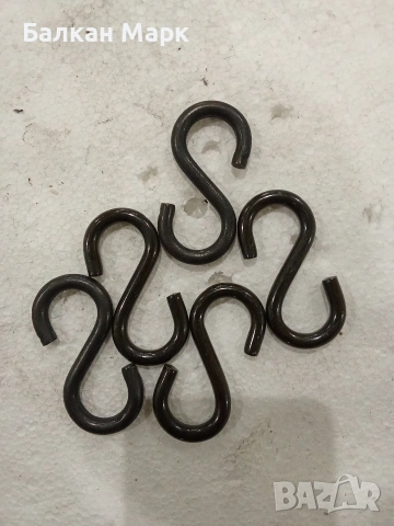 Лот 5 бр. Метални S-куки (6х60мм)