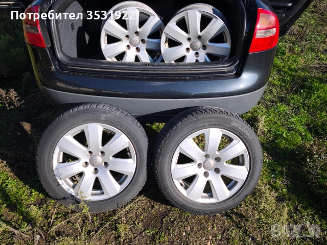 Оригинални  джанти 16 цола 5х112 за Ауди А3, А4, А6, А8, VW Passat, снимка 2 - Гуми и джанти - 52703930