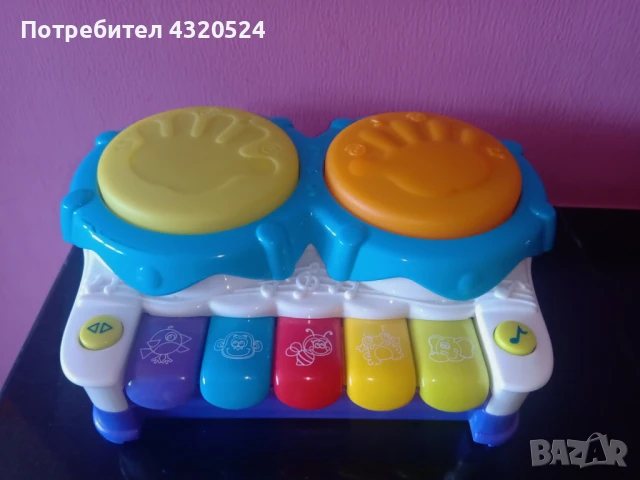 Музикална играчка 2 в 1 Пиано и Барабани - Playgro