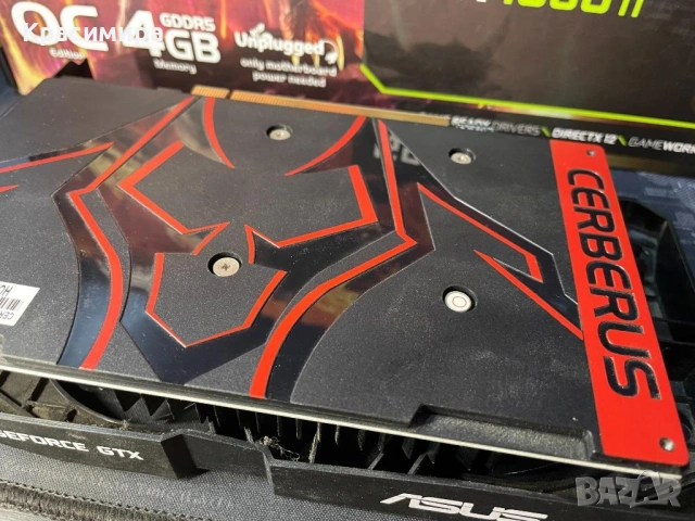 Видео картa ASUS CERBERUS GeForce GTX 1050 Ti OC, 4GB, GDDR5, 128bit, снимка 10 - Видеокарти - 53004659