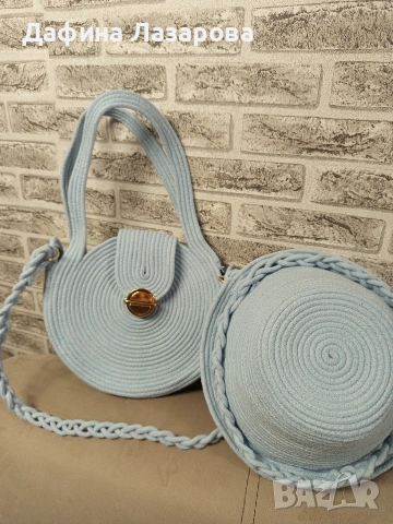 к-кт чанта и шапка, снимка 2 - Чанти - 54234208