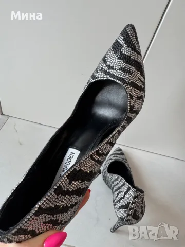 Дамски обувки на ток Steve Madden с мъниста, снимка 5 - Дамски обувки на ток - 49672487