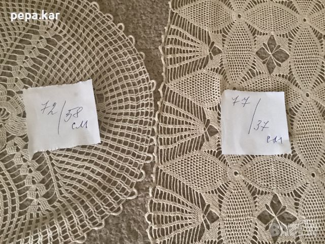 Декоративни покривки за маса,уникални,ръчно плетиво дантела, снимка 1 - Декорация за дома - 45820320