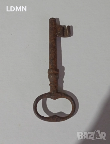 Стар железен ключ, снимка 3 - Антикварни и старинни предмети - 52557826