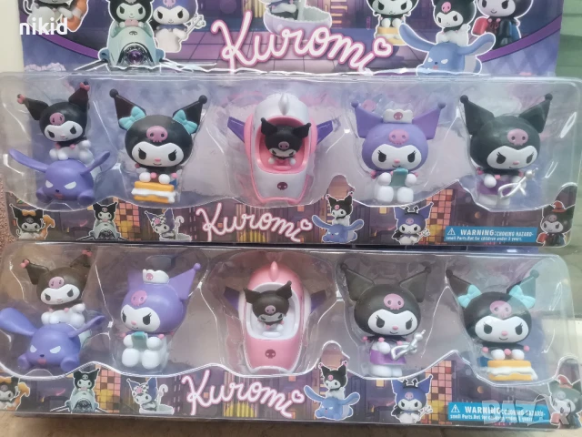 5 бр Kuromi Куроми пластмасови фигурки играчки играчка за игра и украса торта