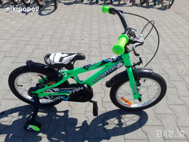 PASSATI Велосипед 16" SPARTAN зелен, снимка 3 - Велосипеди - 53759393