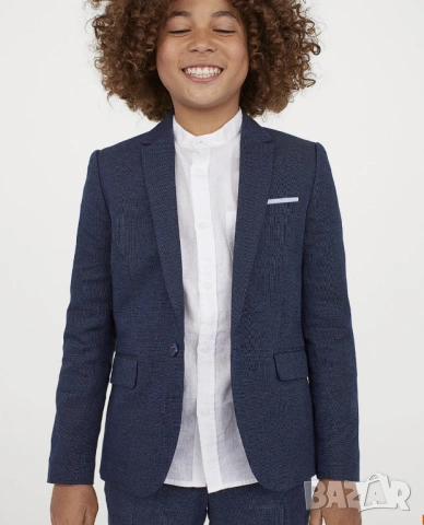Детско сако H&M 8-9 години риза и папионка
