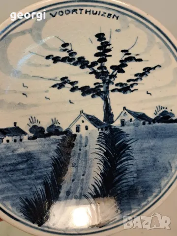 декоративна порцеланова чиния Delft 25/4, снимка 2 - Декорация за дома - 50248381