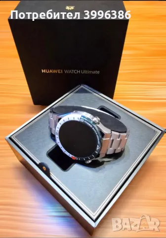 Нов HUAWEI WATCH ULTIMATE GREEN Titanium Strap 48.5 ММ, GPS, WLAN, ПУЛСОМЕР, SPO2, снимка 1 - Смарт часовници - 48004486