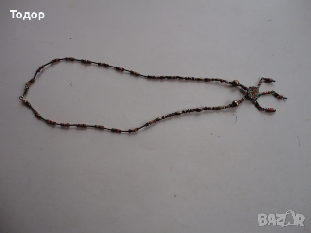 Уникално позлатено сребърно колие с камъни 925, снимка 7 - Колиета, медальони, синджири - 54082202