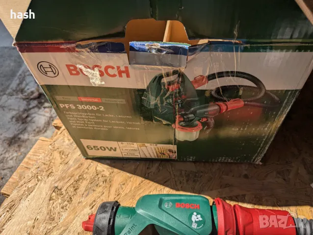 Пистолет за боядисване Bosch - PFS 3000-2, 650W, 1 l, снимка 11 - Други инструменти - 47295359