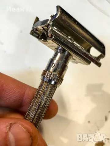 класическа самобръсначка Gillette Slim Adjustable 1965 г, снимка 9 - Други ценни предмети - 48321506