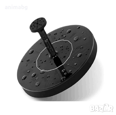 ANIMABG Комплект кръгъл слънчев фонтан с 4 дюзи, 16 см, снимка 3 - Други - 51480325
