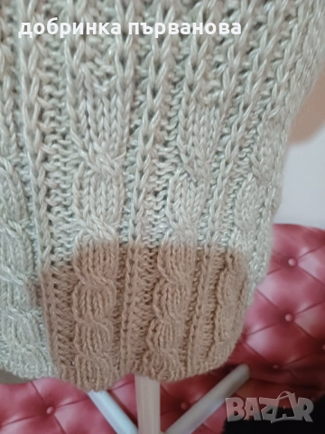 Ръчно плетиво, снимка 3 - Блузи с дълъг ръкав и пуловери - 52406409