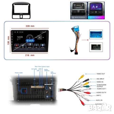 Honda CR-V_2 2001-2006 9” 2-DIN мултимедия с Android 12, 2/32GB , снимка 5 - Аксесоари и консумативи - 52511781