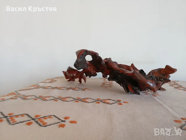 Скулптура, абстрактна пластика от дърво, "Кораб от Орион" 1987 г., уникат, ръчна изработка, снимка 10 - Колекции - 47714944