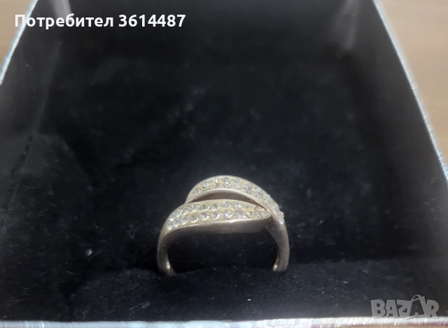 Сребърен пръстен с камъни, снимка 3 - Пръстени - 52806436