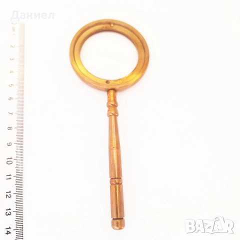 Лупа с бронзова дръжка и ретро дизайн., снимка 2 - Ученически пособия, канцеларски материали - 43258335
