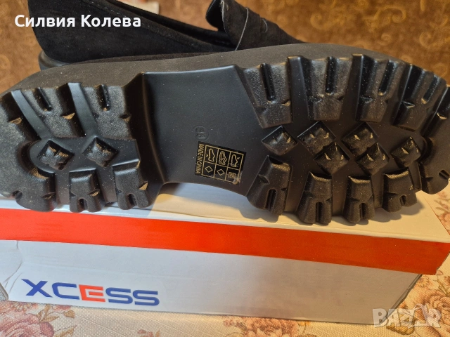 Черни мокасини 39 номер , снимка 5 - Дамски ежедневни обувки - 54293137