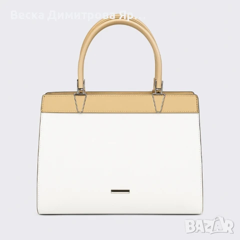 Модерна дамска чанта с двуцветен дизайн, снимка 2 - Чанти - 50690746