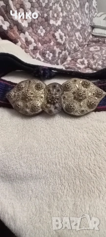 Сребърни пафти със позлата и филигран, снимка 3 - Антикварни и старинни предмети - 53725258